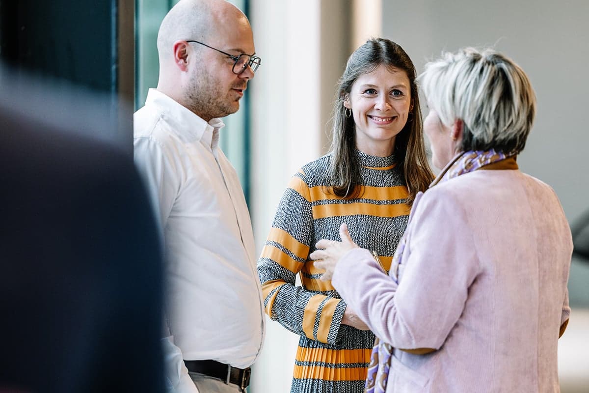 Sunday team members having a conversation