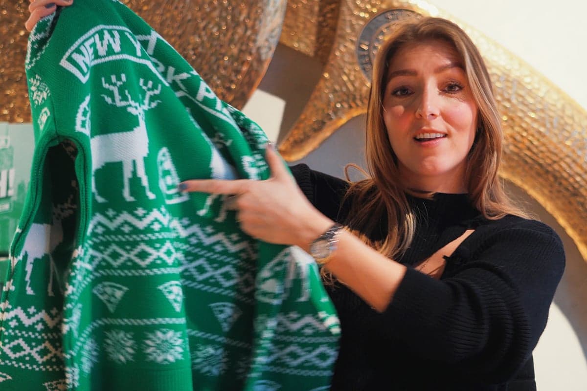 Influencer campaign with sweaters boosts New York Pizza's followers
