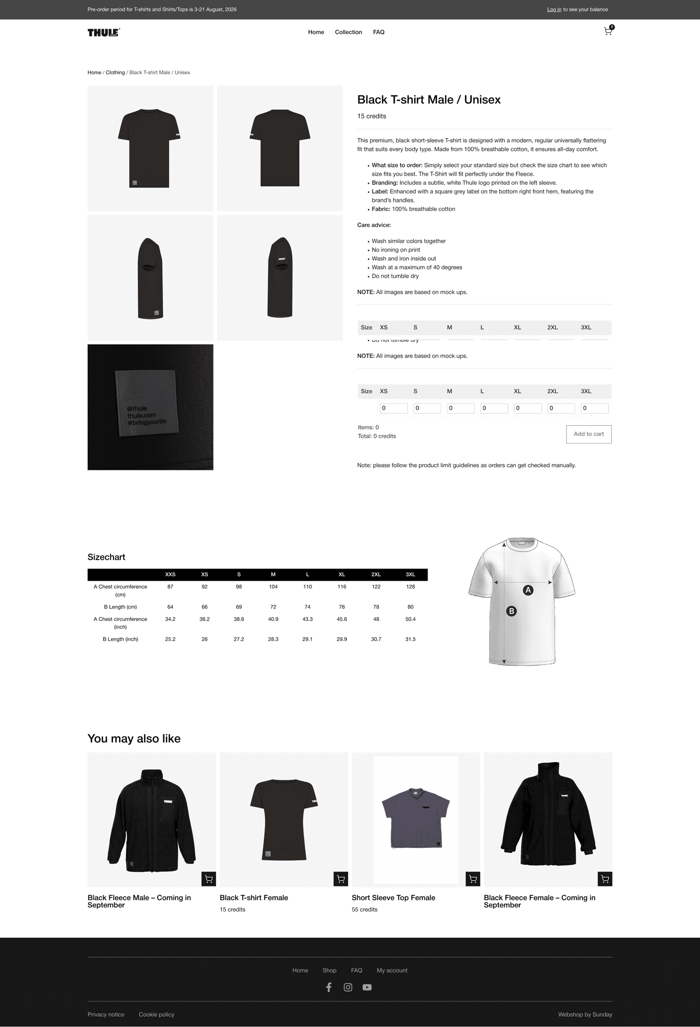 Thule — a Sunday-built company swag store