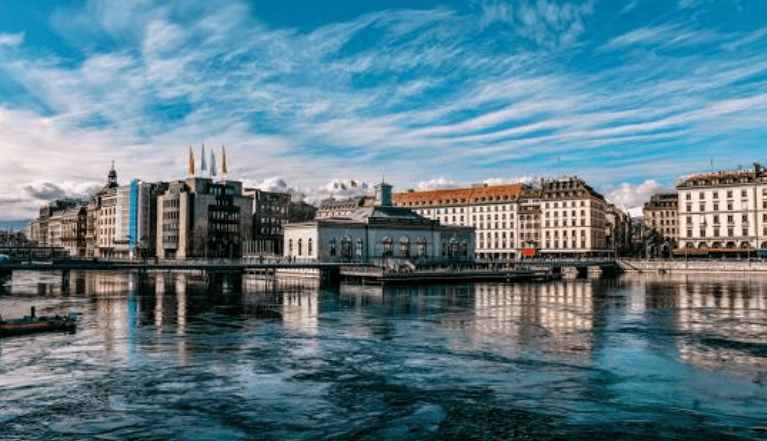 Sunday office in Geneva, Switzerland