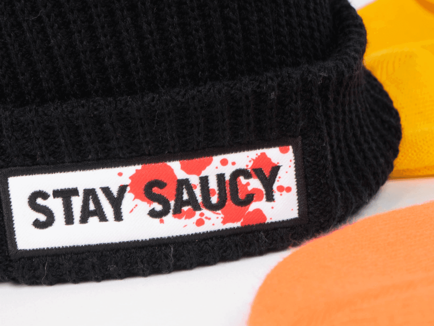 Custom branded beanie