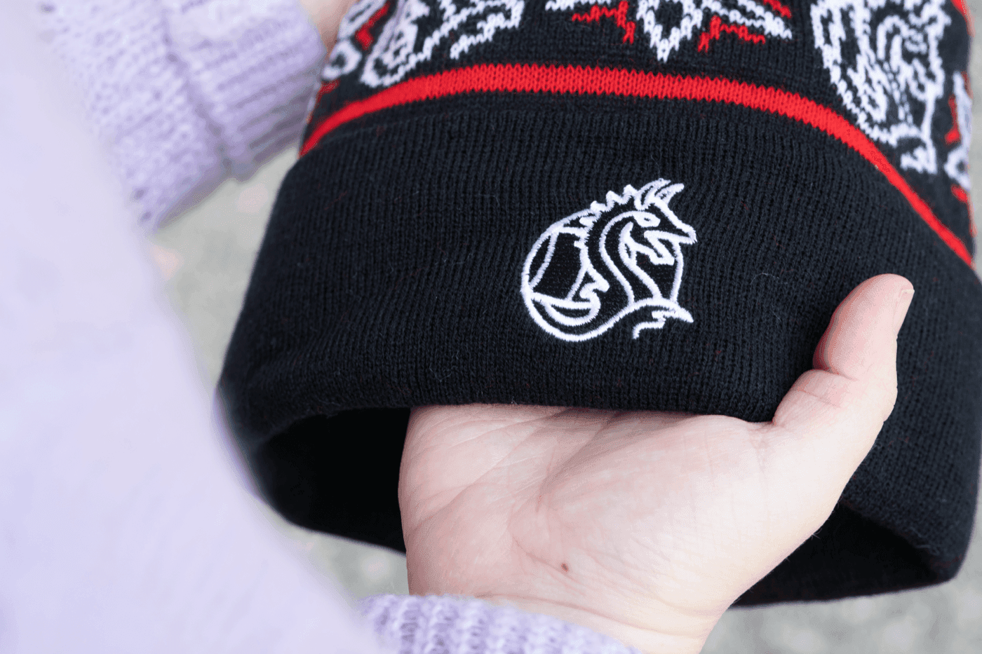 Custom branded beanie