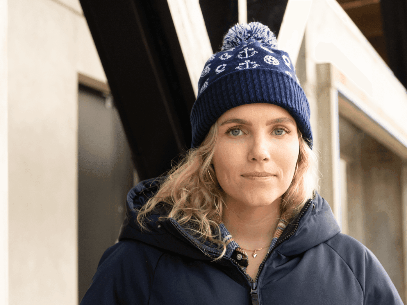 Custom branded beanie