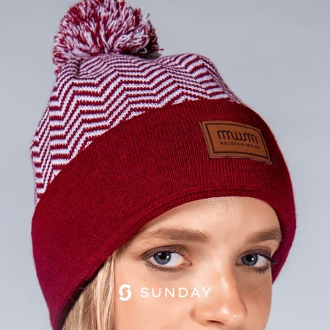 Custom branded beanie