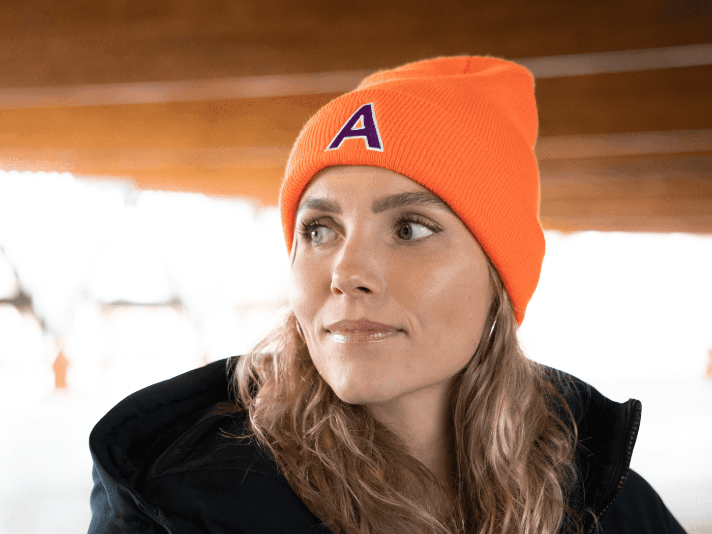 Custom branded beanie