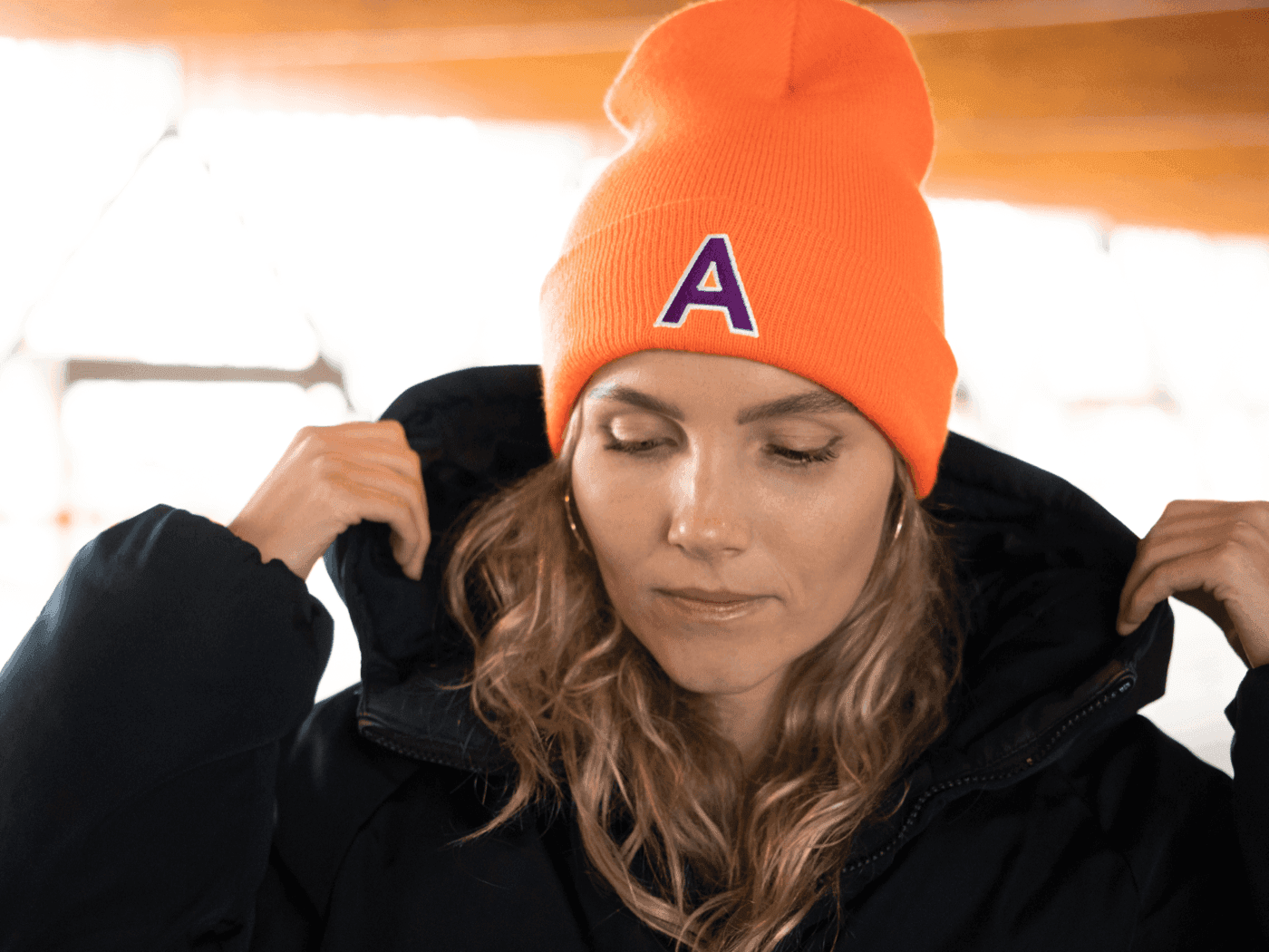 Custom branded beanie