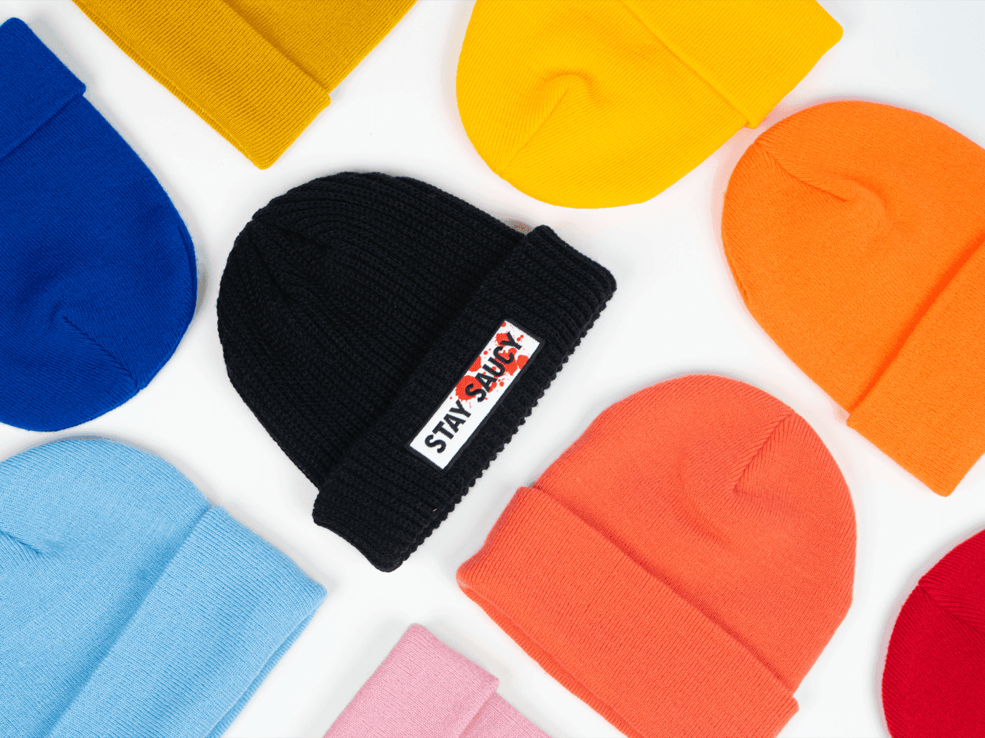Custom branded beanie