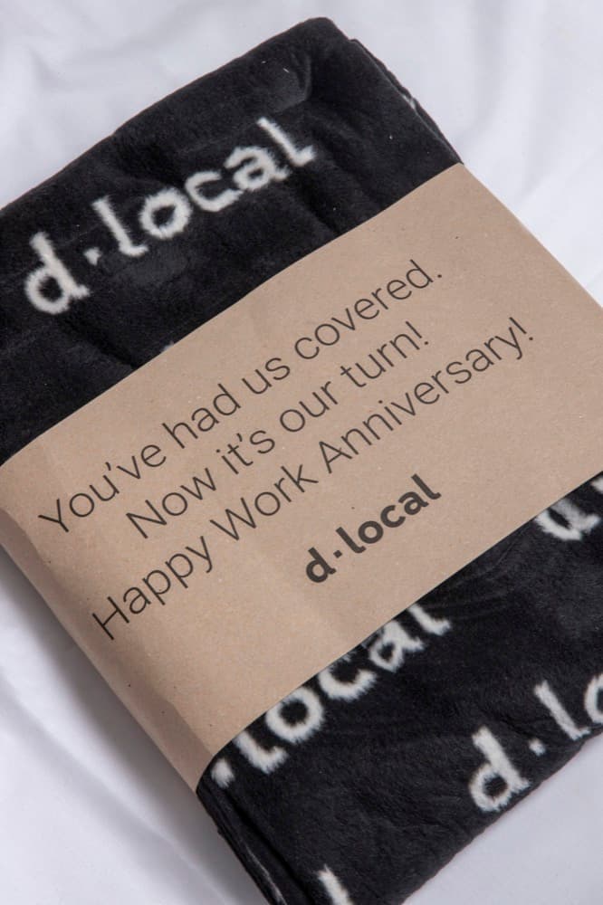 Custom branded blanket