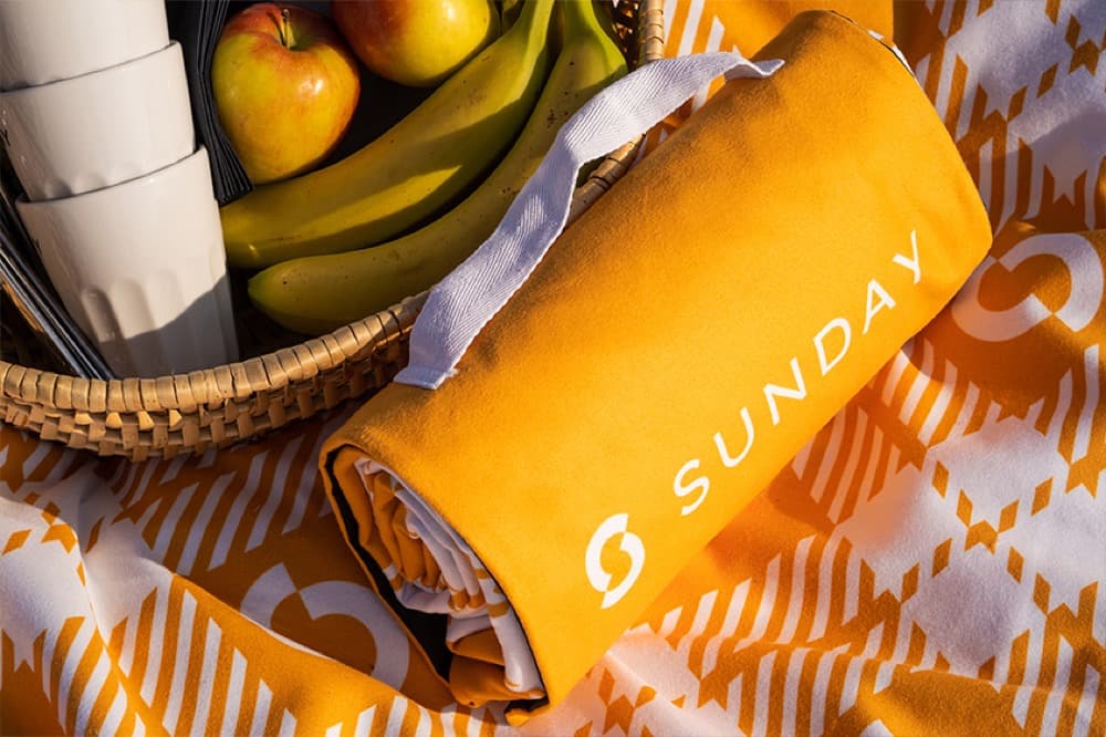 Custom branded blanket