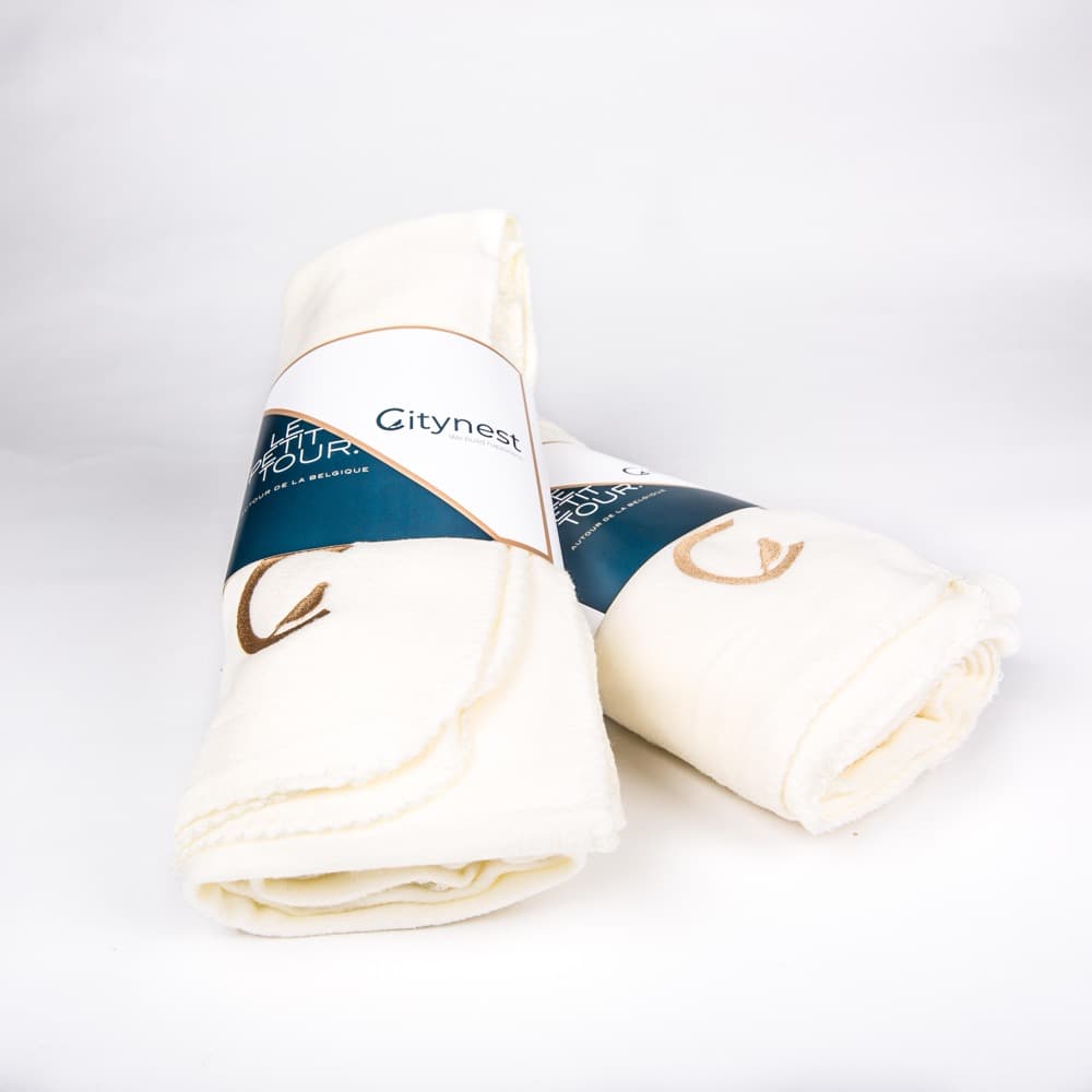 Custom branded blanket