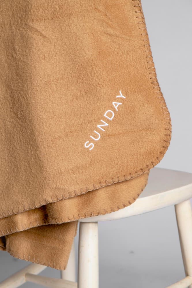 Custom branded blanket
