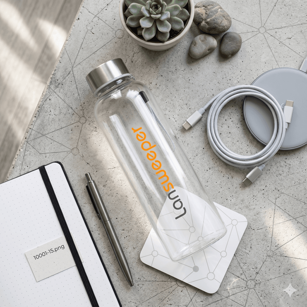 Clear bottle, wraparound