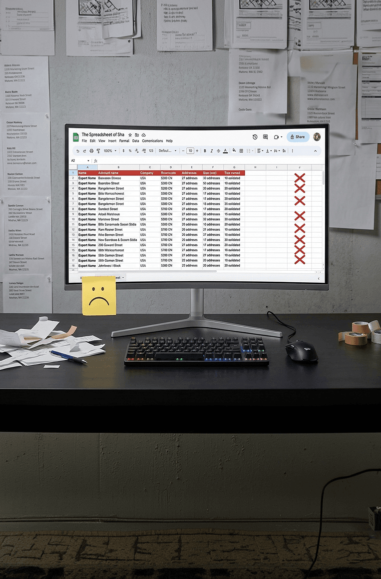 The spreadsheet of shame