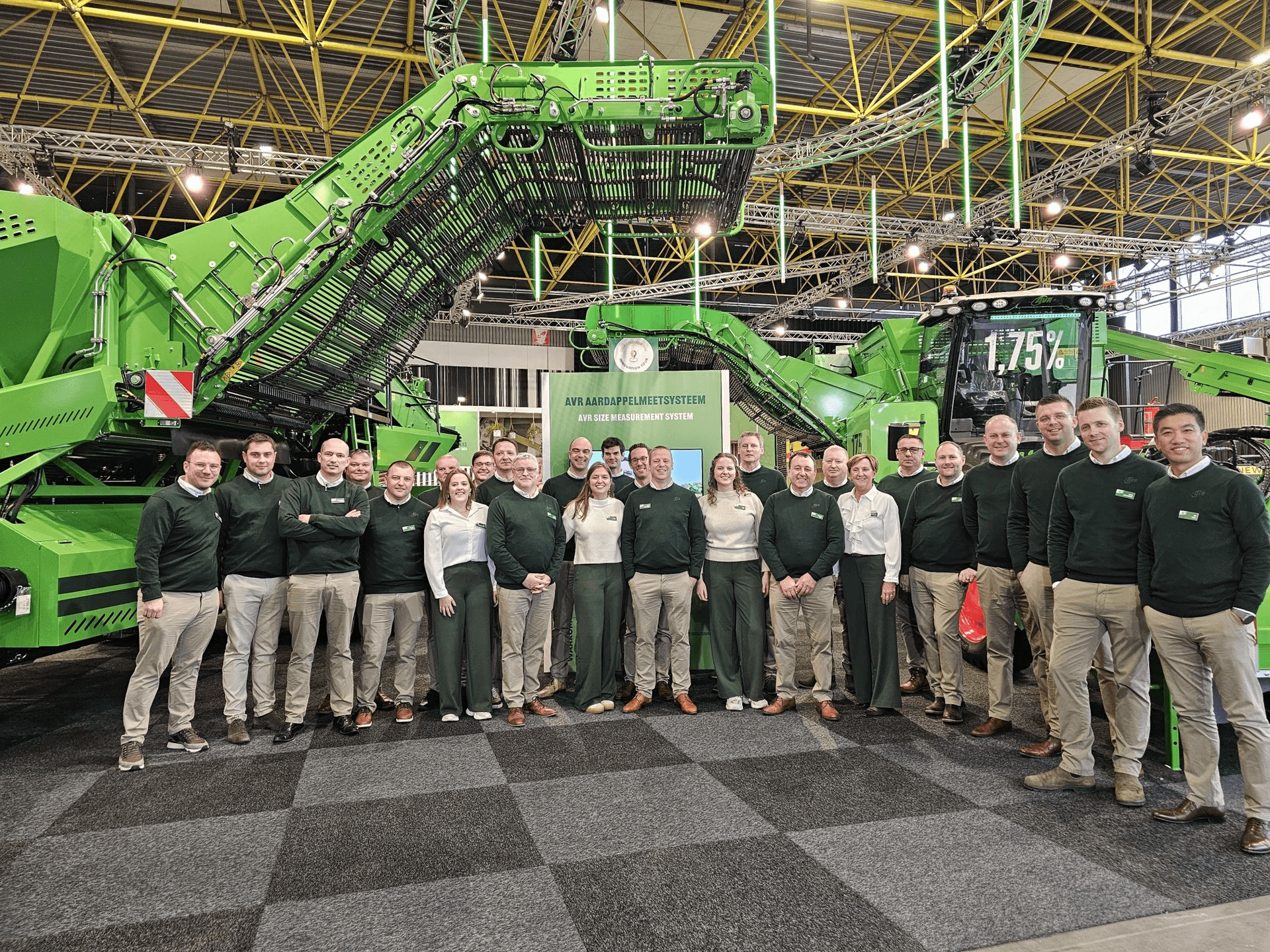 Corporate team in matching jackets