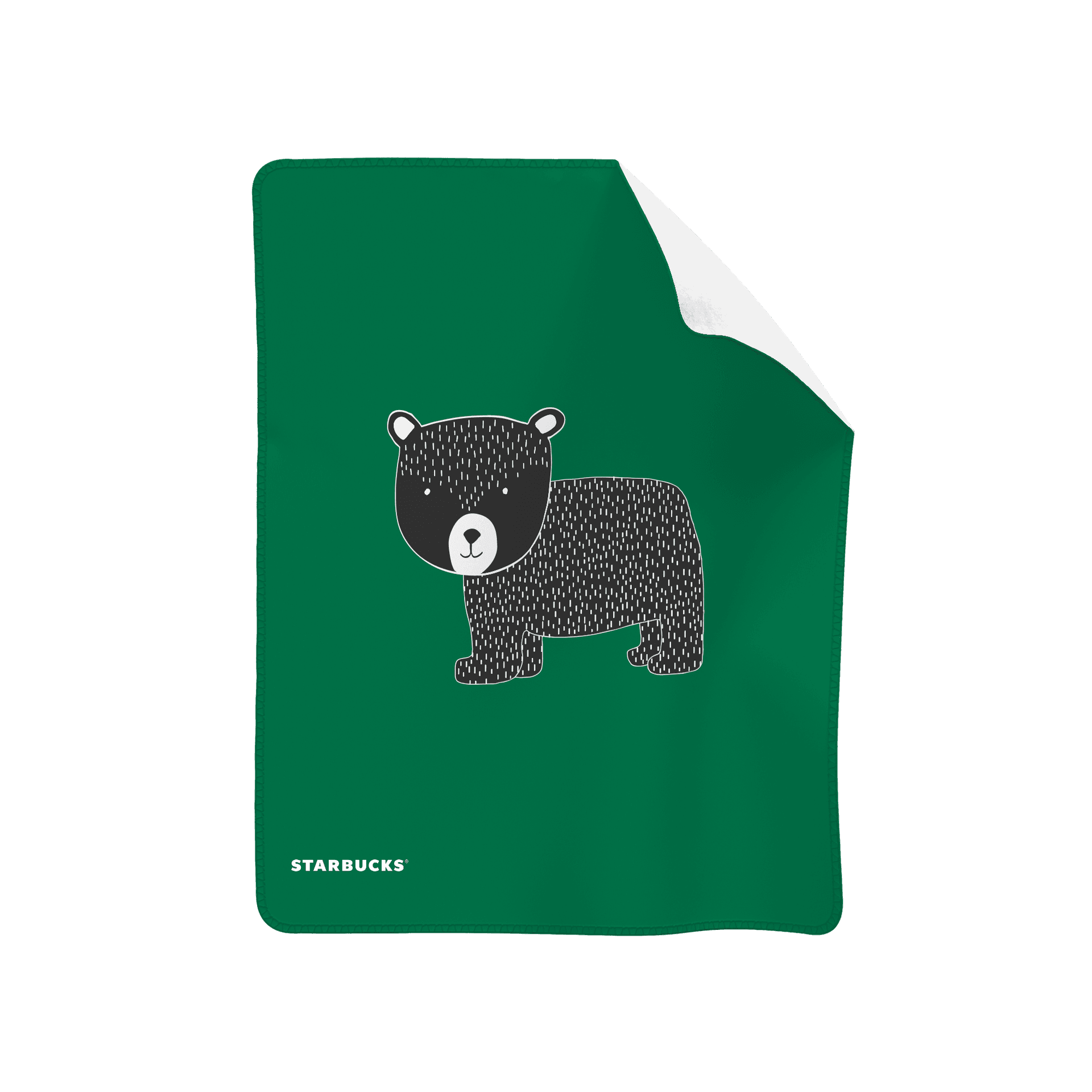 Baby Fleece Blanket mockup for Starbucks