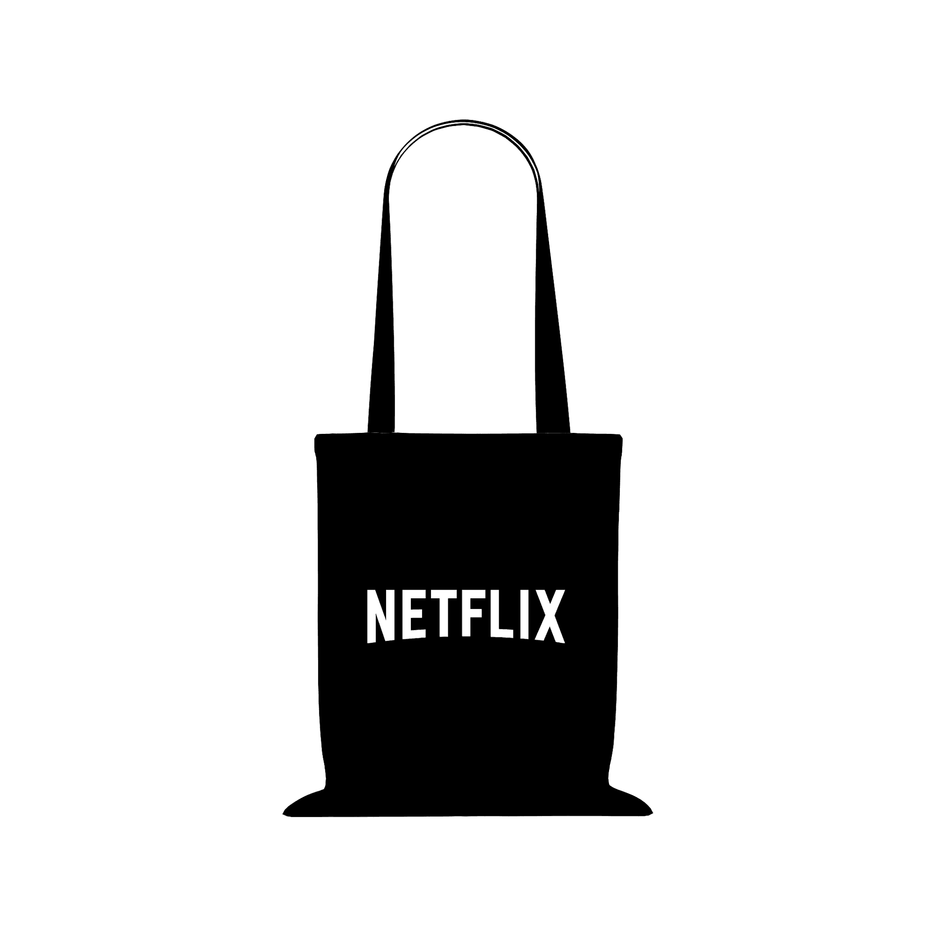 Full Color Tote Bag mockup for Netflix