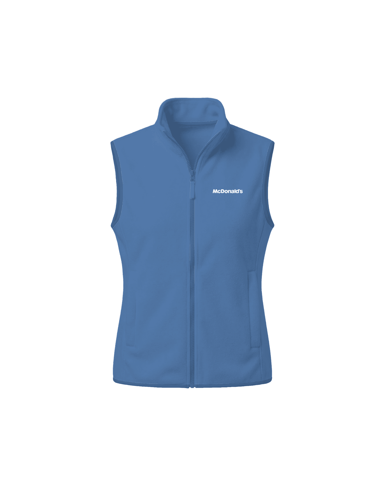 Fleece Bodywarmer - The Rose mockup for McDonald's