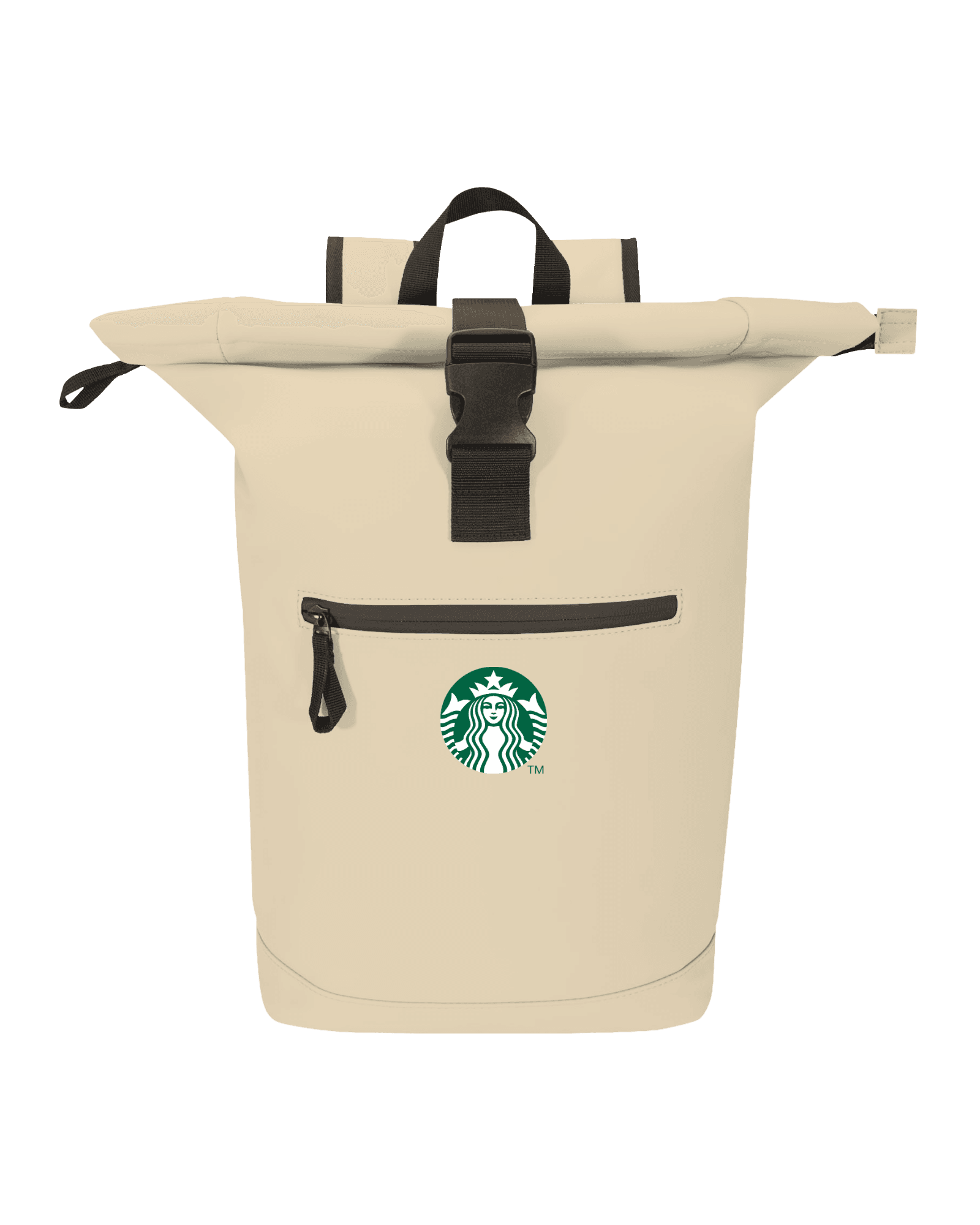 RollTop Backpack - Waterproof mockup for Starbucks