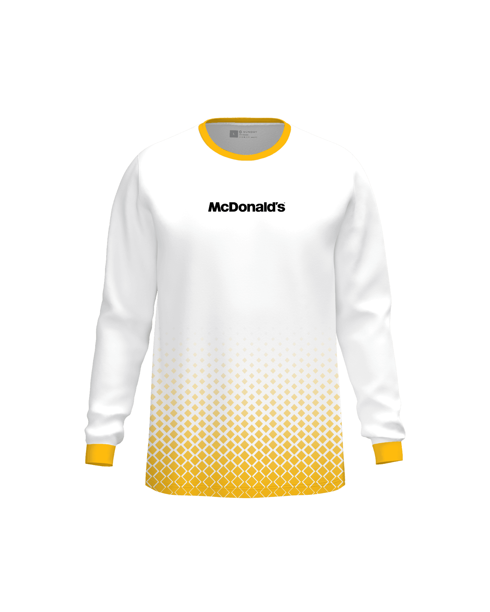 Long Sleeve Sports Jersey - The Robert mockup for McDonald's
