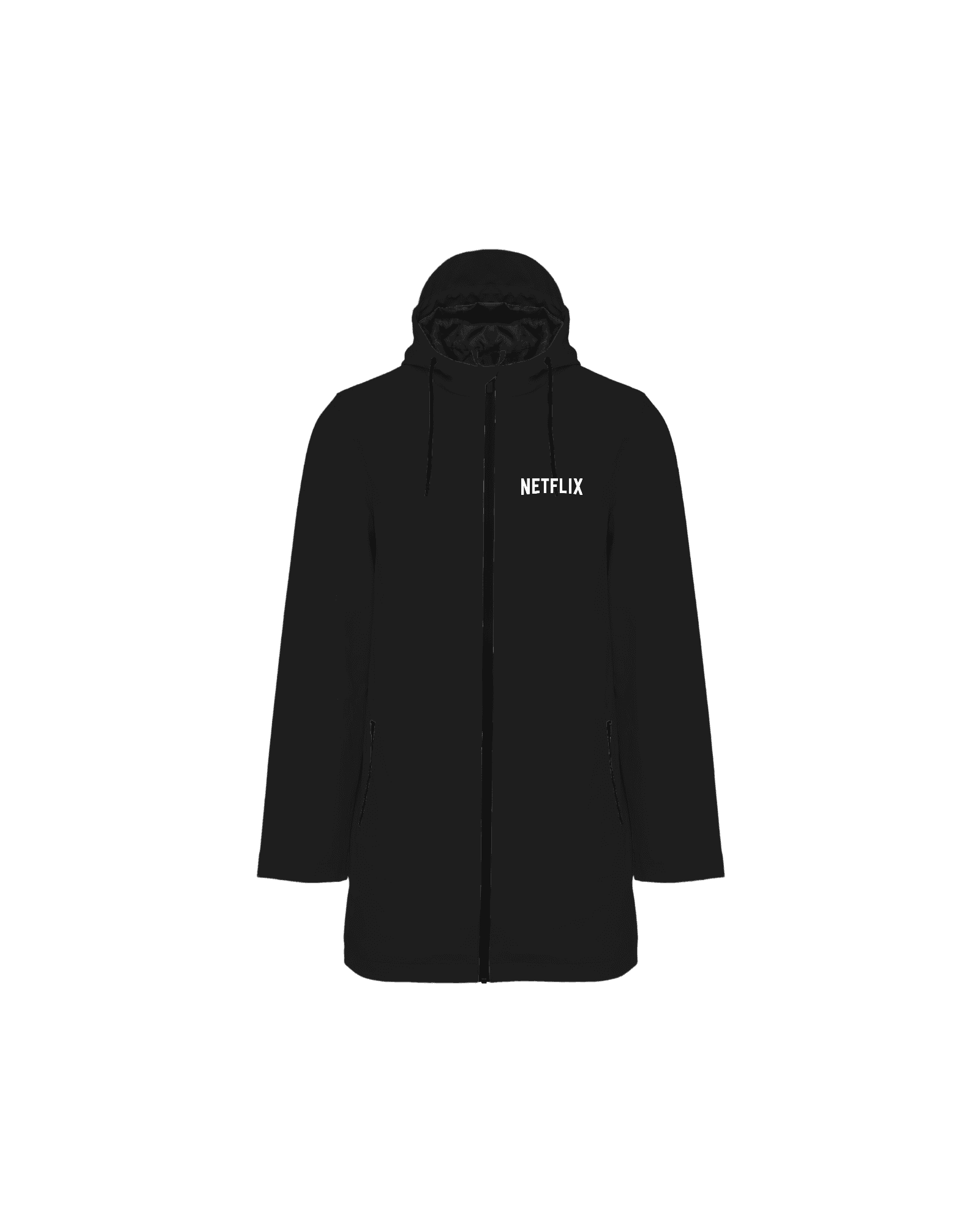 De Windbreaker custom jacket mockup branded with a company design