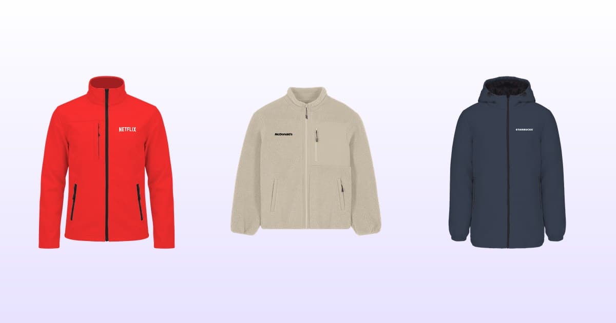 Vestes personnalisées à votre marque en 30 secondes.