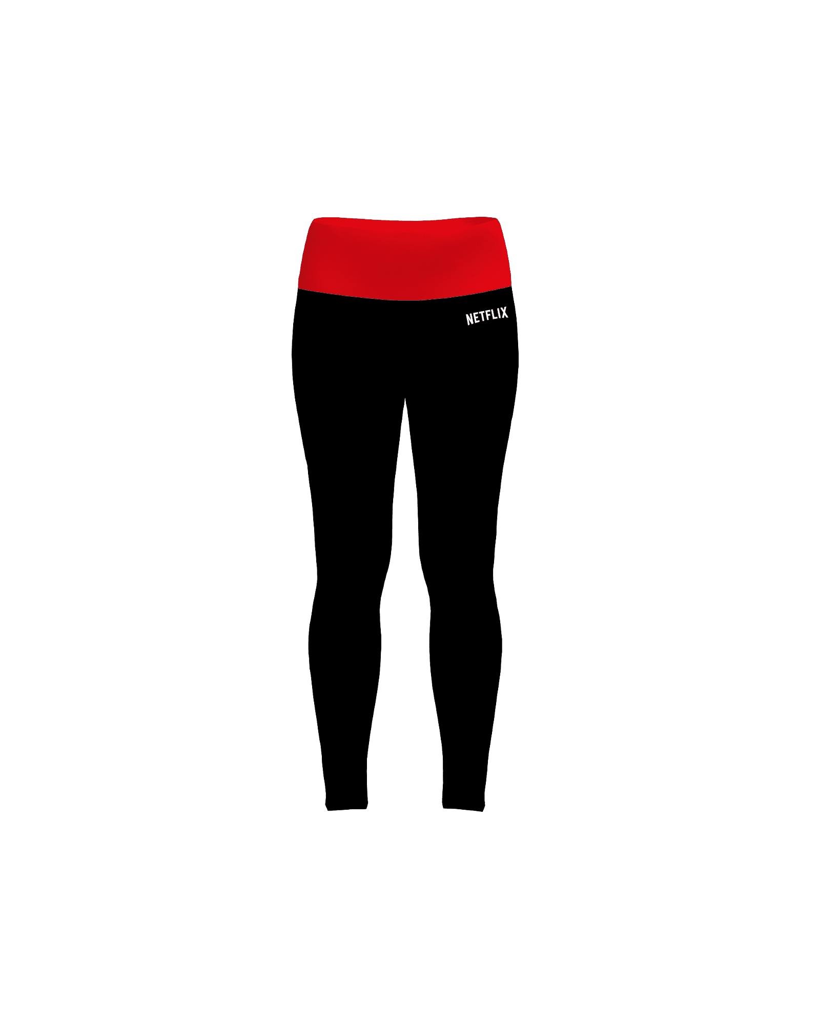 The Leggings custom sportswear mockup branded with a company design