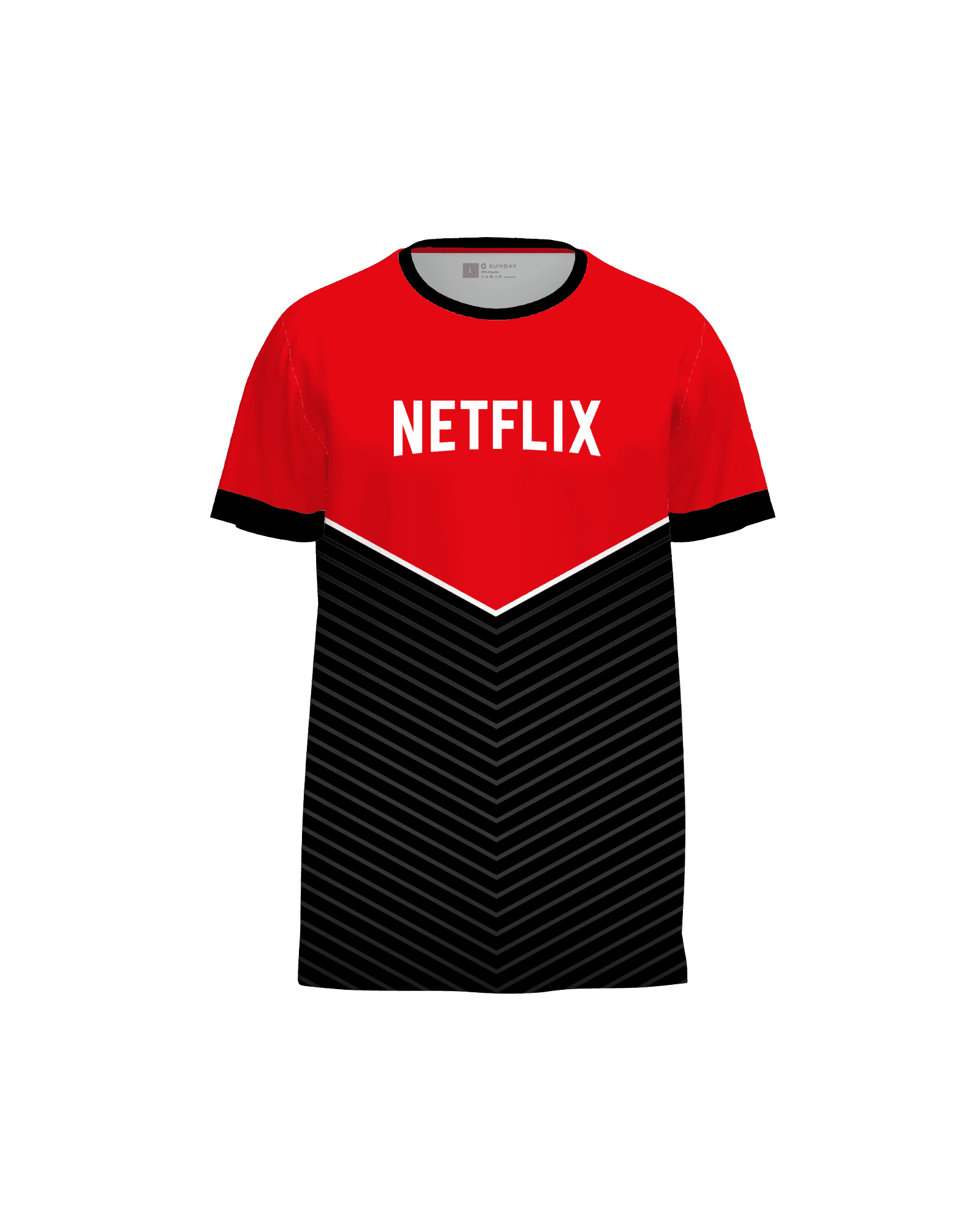 The Team Jersey custom sportswear mockup branded with a company design