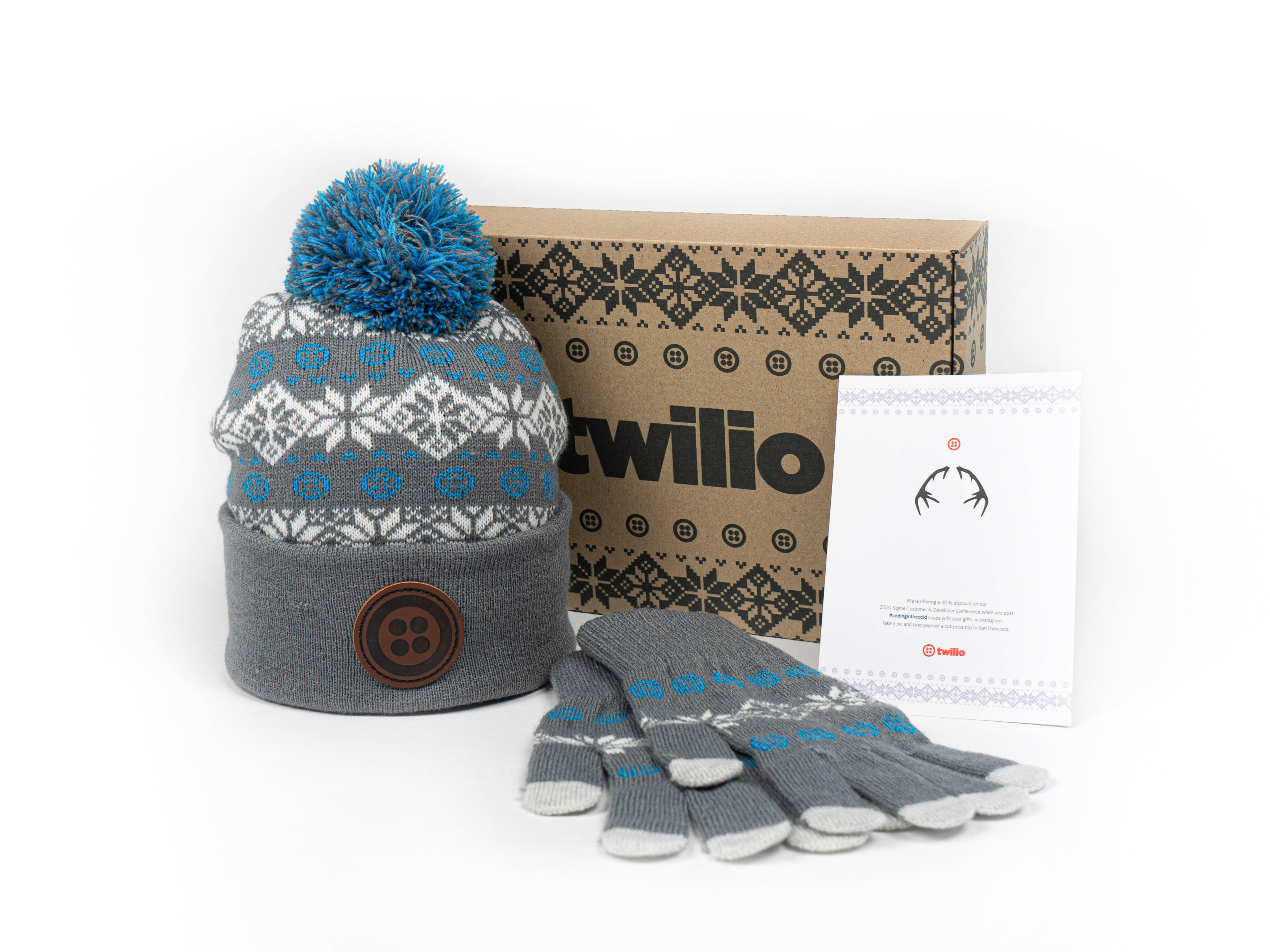 matching beanie with touchscreen gloves