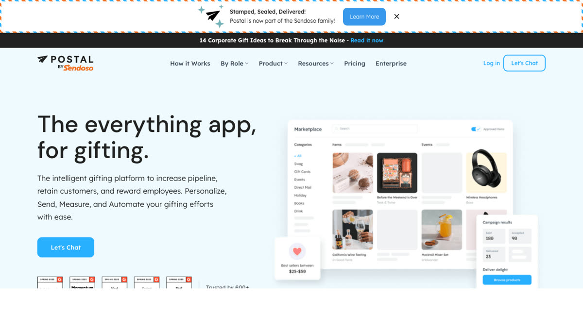 Postal homepage