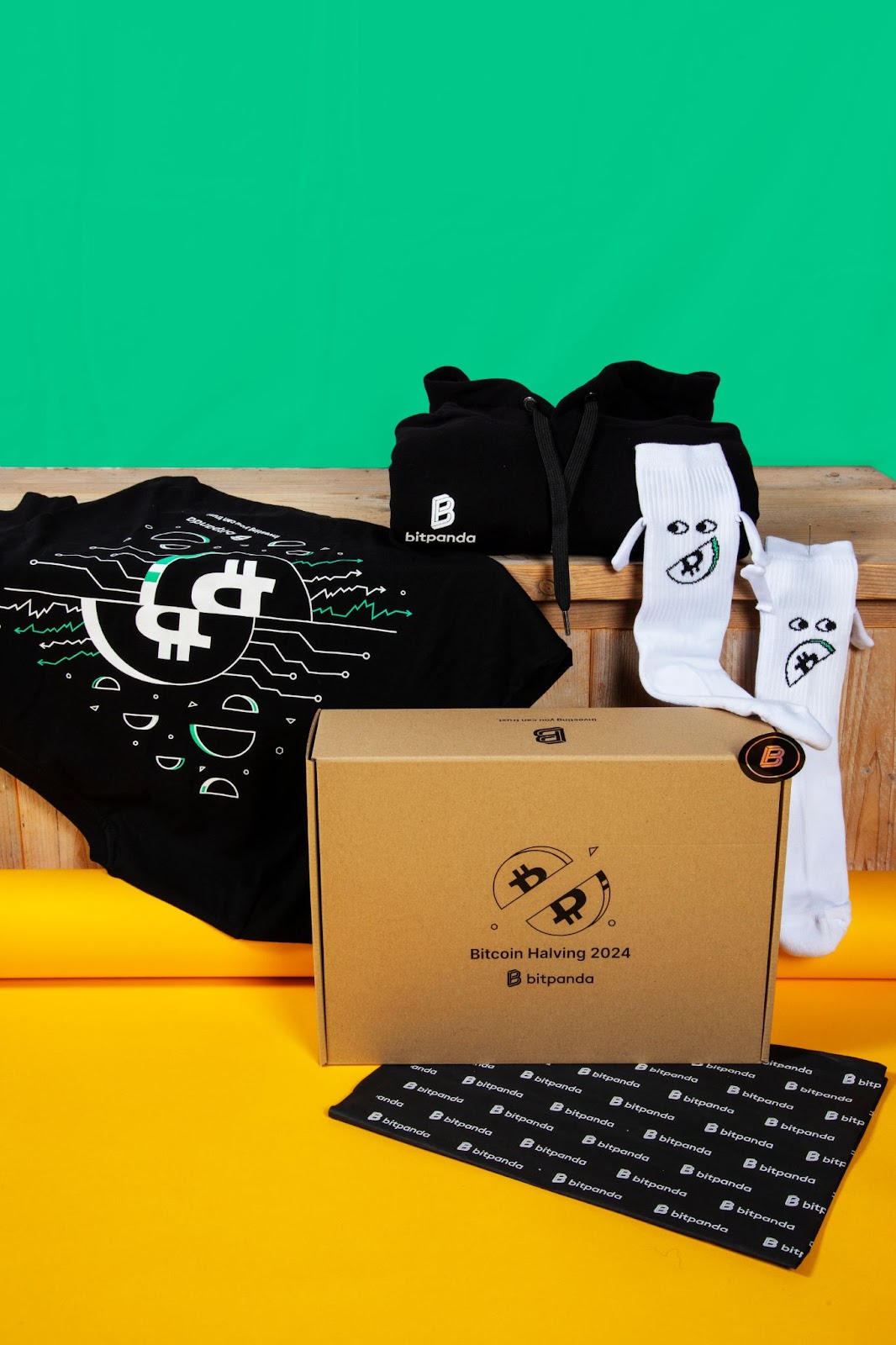 Bitpanda branded products showcase