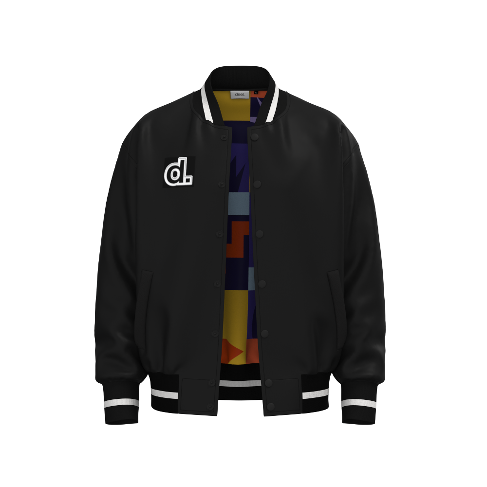 Deel branded varsity jacket