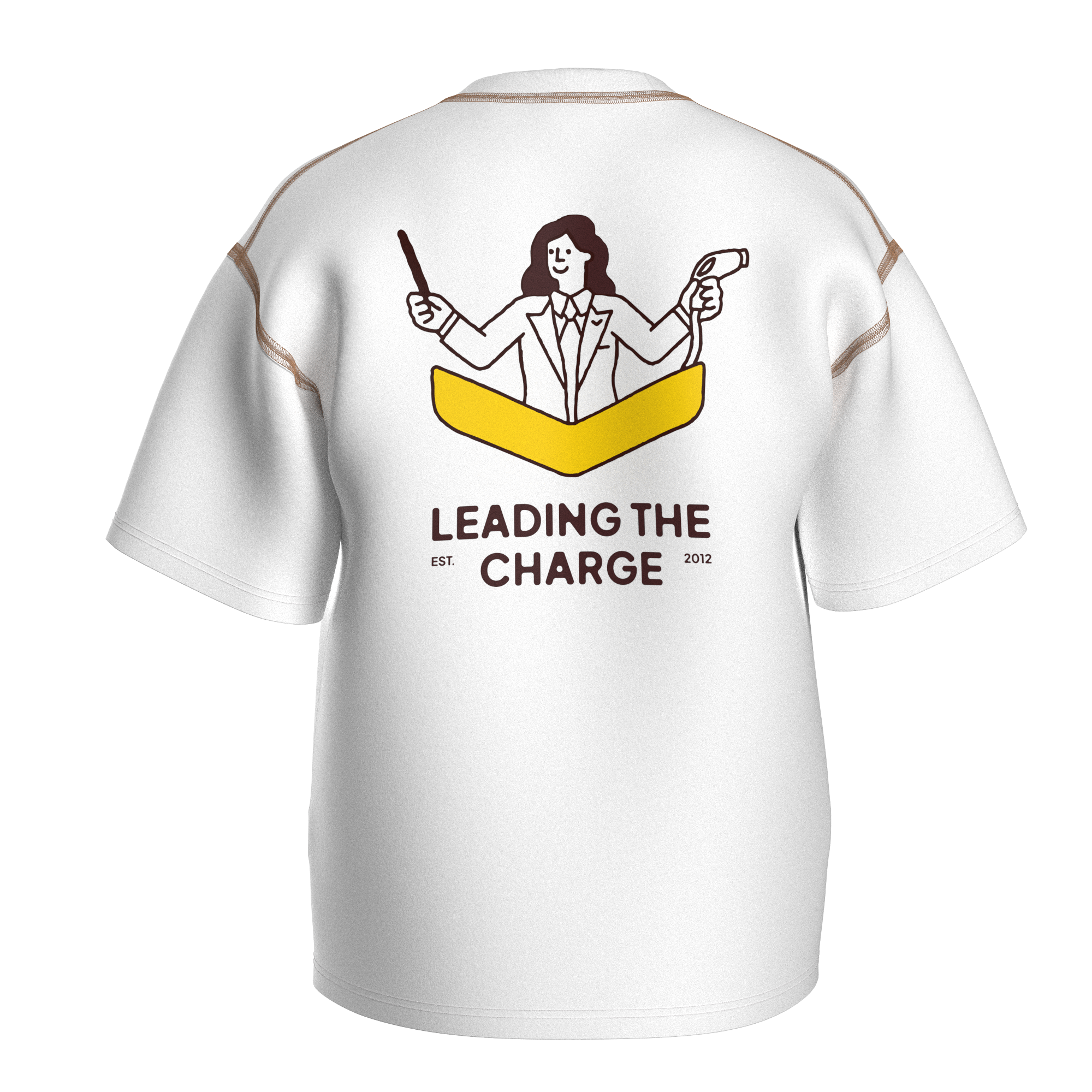 Fastned branded custom t-shirt in signature colors