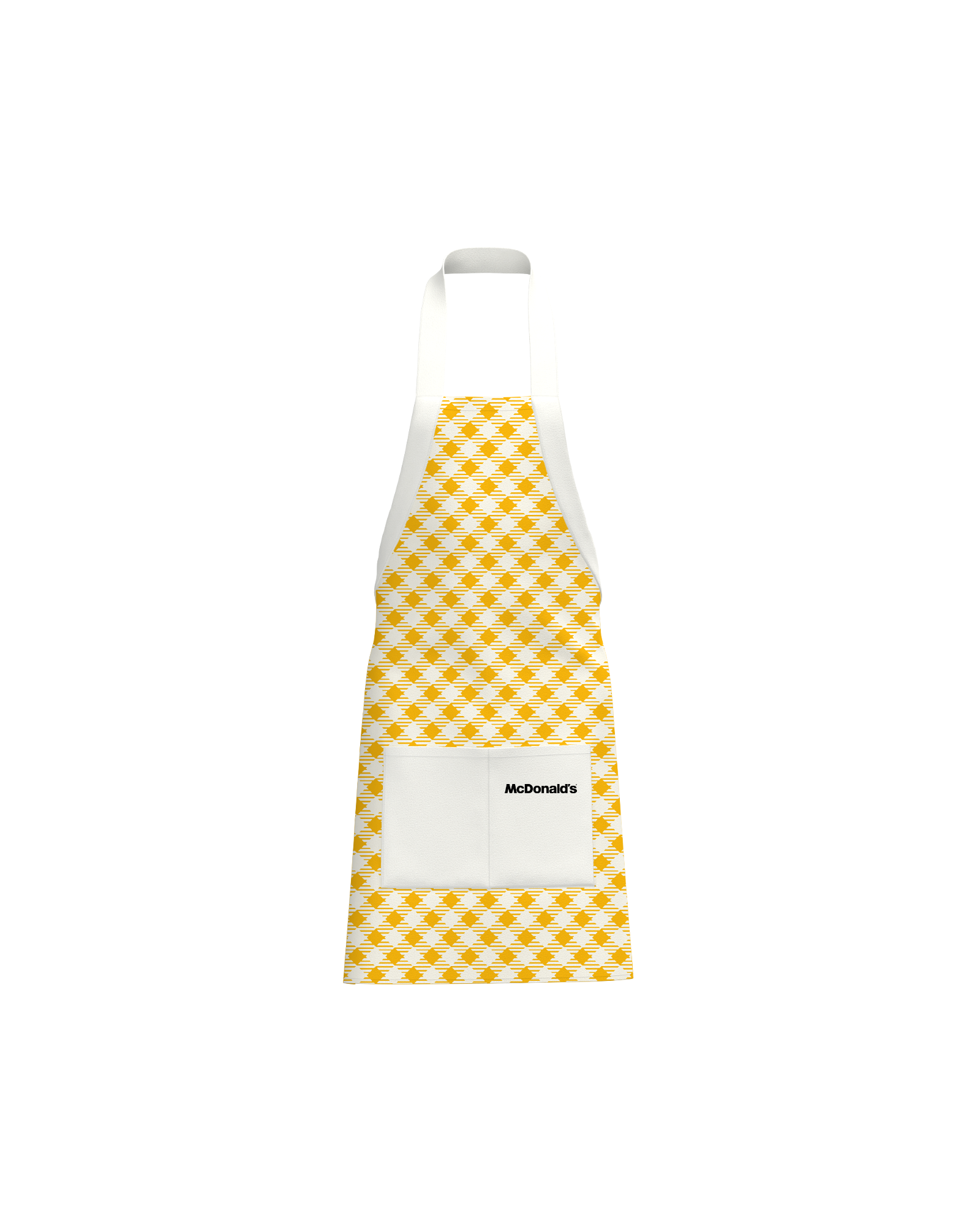 Layered apron mockup PSD template open in Photoshop with a smart object placeholder