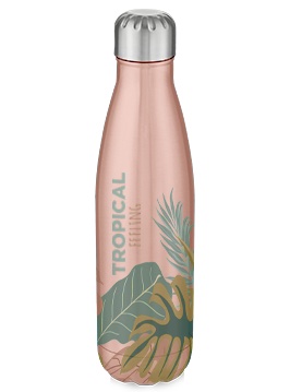 Clear bottle, wraparound custom mockup