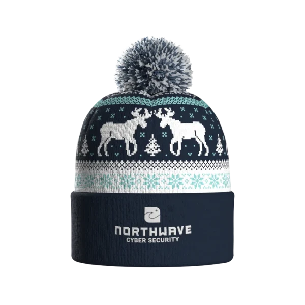 Knitted Beanie with Pompom - Image 7