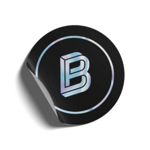 Hologram Round Stickers