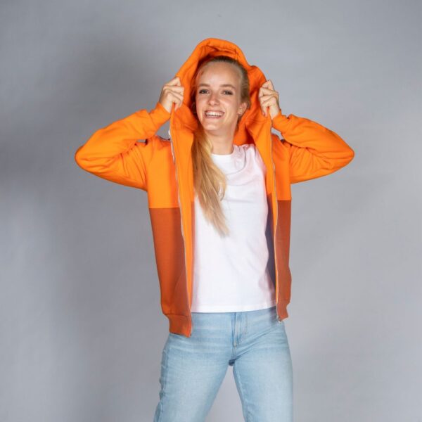 Timeless Zip Two-Tone Hoodie - Image 2