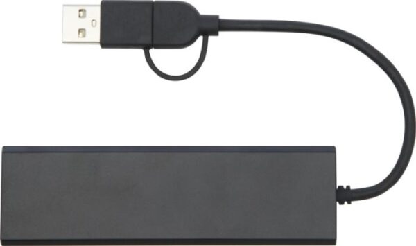 Recycled Aluminium USB-2.0 Hub - Image 3